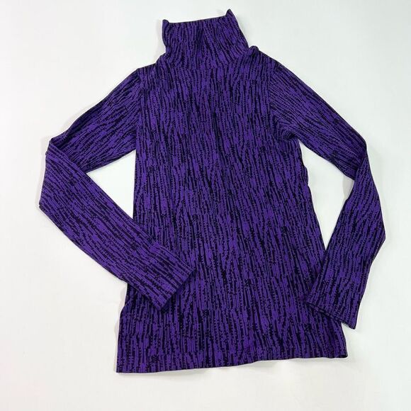 Athleta Flurry Elemental Turtleneck Tee Long Sleeve Women's Small Thumbholes - Picture 1 of 9